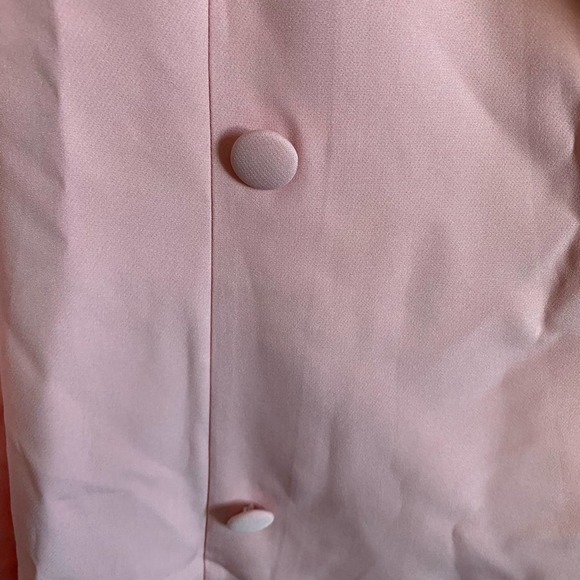 Pretty Little Thing Dusty Pink Bow Detail Open BackBlazer Dress Size 6 - Picture 4 of 7